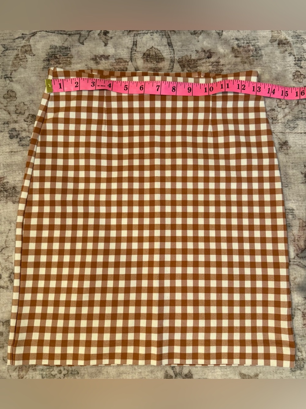 Dynamite Gingham Mini Skirt